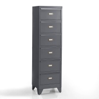 Комод Из металла Hiba единый размер серый LA REDOUTE INTERIEURS  фото, kupilegko.ru